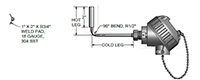 Hazardous Location Flame-Proof-Certified, Heat-Tracing Thermocouple Assemblies