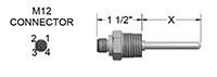 Water-Tight RTD Assembly With Optional Series 450 Temperature Transmitter - 4