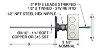 Resistance Temperature Detector (RTD) Averaging Sensors