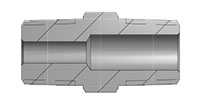 0.188 Inch (in) Sheath Size Spring-loaded Machined Double Thread Hex Connector Fitting