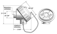 General-Purpose, Polypropylene (Plastic) Connection Heads