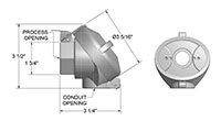 General-Purpose, Flip-Top Aluminum Connection Heads