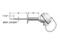Fast Temperature Response Resistance Temperature Detectors (RTD)s with Clean in Place (CIP) Fittings