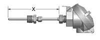 Fixed-Sheath Resistance Temperature Detectors (RTD) Assemblies with General-Purpose Connection Heads