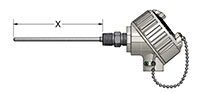 Fixed-Sheath Resistance Temperature Detectors (RTD) Assemblies with Explosion-Proof Connection Heads - 2