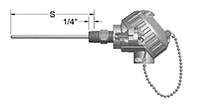 Spring-Loaded Resistance Temperature Detectors (RTD)/Thermowell Assemblies with General-Purpose Connection Heads - 2