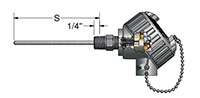 Spring-Loaded Resistance Temperature Detectors (RTD)/Thermowell Assemblies with Explosion-Proof Connection Heads - 2