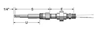 Spring-Loaded MgO Thermocouple/Thermowell Assemblies with General-Purpose Connection Heads