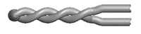 Straight Base-Metal Thermocouple Elements - Twist Weld