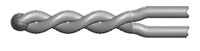 Angle Base-Metal Thermocouple Elements - Twist Weld