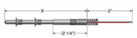 Magnesium Oxide (MgO) Thermocouple Pipe Thermowells with Replacement Elements - 2