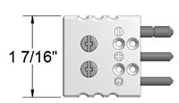 200 Degree Celsius (ºC) Temperature Rating Height Standard Plug Connectors