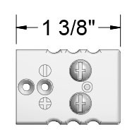 177 Degree Celsius (ºC) Temperature Rating Height 2 Pin JAB - In Connectors