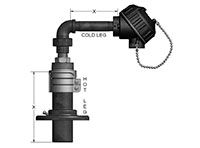 Angle Thermocouples with Special-Service Protection Tubes