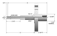Reduced-Tip Flanged Thermowells