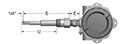 Hazardous Location Explosion-Proof-Approved, Resistance Temperature Detectors (RTD) Assemblies with Thermowells