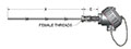 MgO Thermocouple Pipe Thermowells with Self-Contained, Spring-Loaded Elements, and Optional Transmitters