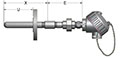 Resistance Temperature Detector (RTD) Pipe Thermowells with Self-Contained, Spring-Loaded Elements and Optional Transmitters - 2