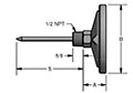 Back-Connected Bi-Metal Thermometers