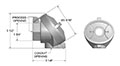 General-Purpose, Flip-Top Aluminum Connection Heads