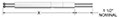 Straight Base-Metal Thermocouple Elements - Duplex Insulated