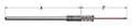 Magnesium Oxide (MgO) Thermocouple Pipe Thermowells with Replacement Elements
