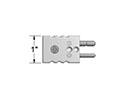 200 and 350 Degree Celsius (ºC) Temperature Rating Height Standard Plug Connectors