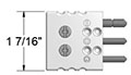 200 Degree Celsius (ºC) Temperature Rating Height Standard Plug Connectors