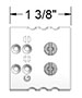 200 Degree Celsius (ºC) Temperature Rating Height Standard Jack Connectors