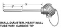 Flame-Sprayed, Tungsten Carbide Tip