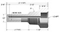 0.260 Inch (in) Bore Diameter and 1/2 Inch (in) Pipe Size Limited-Space Thermowell